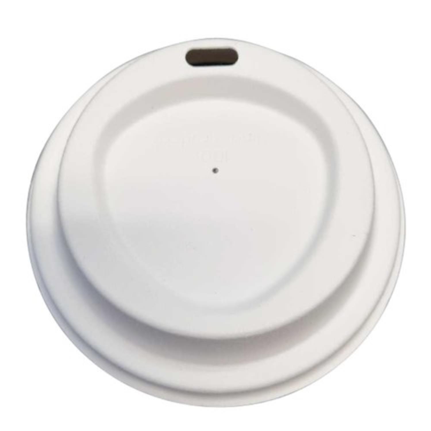 Coffee Cup Lid White 90mm To Suit 8 12 16 20oz BioPak Coffee Cup Lid White 90mm To Suit 8 12 16 20oz BioPak