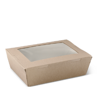 Lunch Box Large Brown with Window