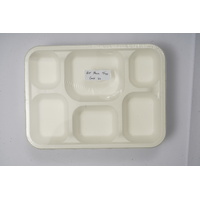 Sugarcane Tray 6 Compartment 296x220x36mm