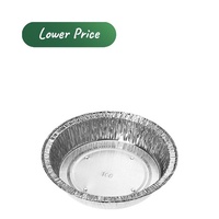 Foil Container Round Custard Tart Perforated 150ml Top Out 112x98x22mm