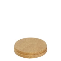 Paper Sauce Cup KRAFT Lid to Suit 70-120ml Dia 62mm