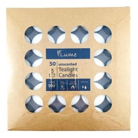 Lume Unscented Tealight Candles 9hr