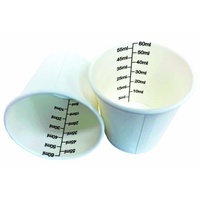 Paper Medicine Measurement Cup PLA Single Wall White 2oz(60ml)