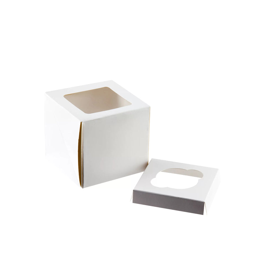 One Cup Cake Box White