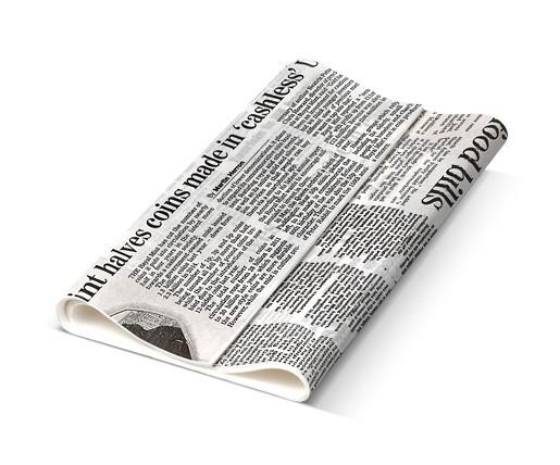 Greaseproof Paper Gingham/Newsprint