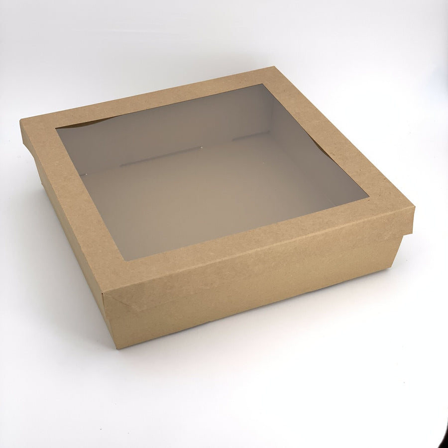 Brown Square Catering Trays & Lids
